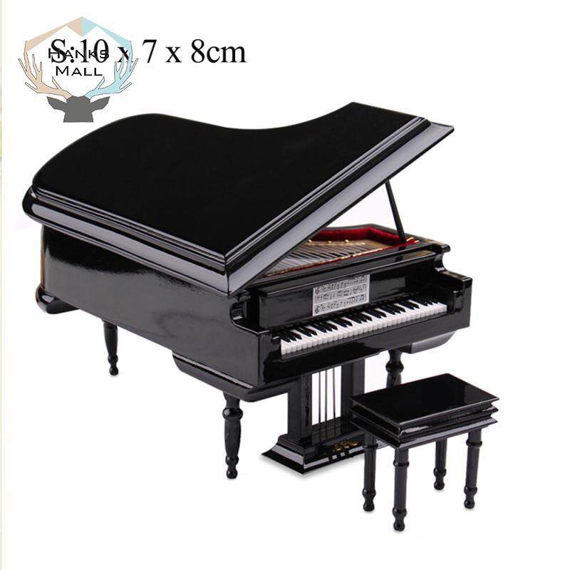 HK Thu Nhỏ Piano Mô Hình Mini Piano Nhạc Cụ Đồ Trang Trí Màn Hình Hiển Thị