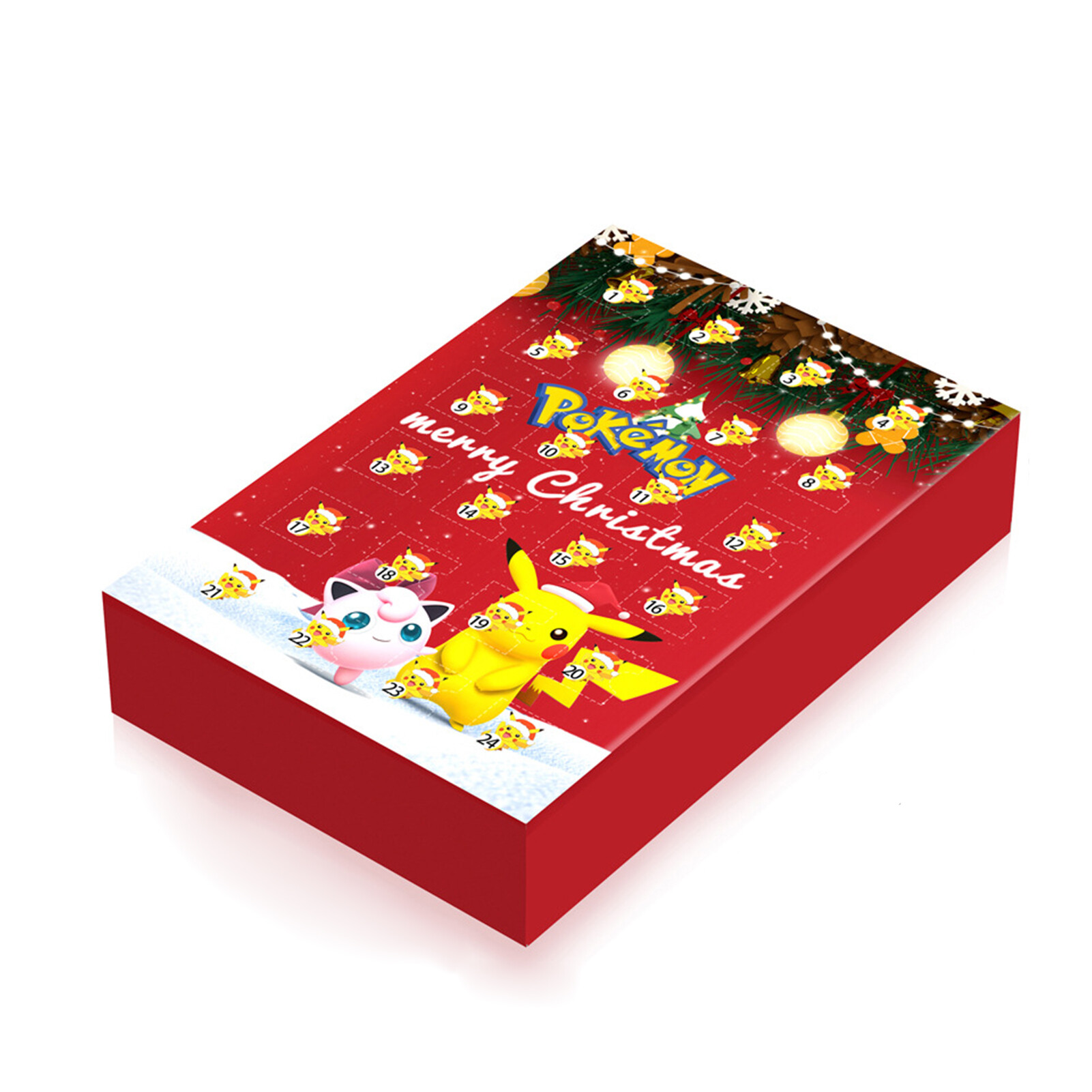 24Pcs/Set Pokemons Blind Box Various Cute Pikachus Psyduck Anime Figure Model Toy Collection Christmas Advent Calendar Blind Box Christmas Gift Advent Calendar Blind