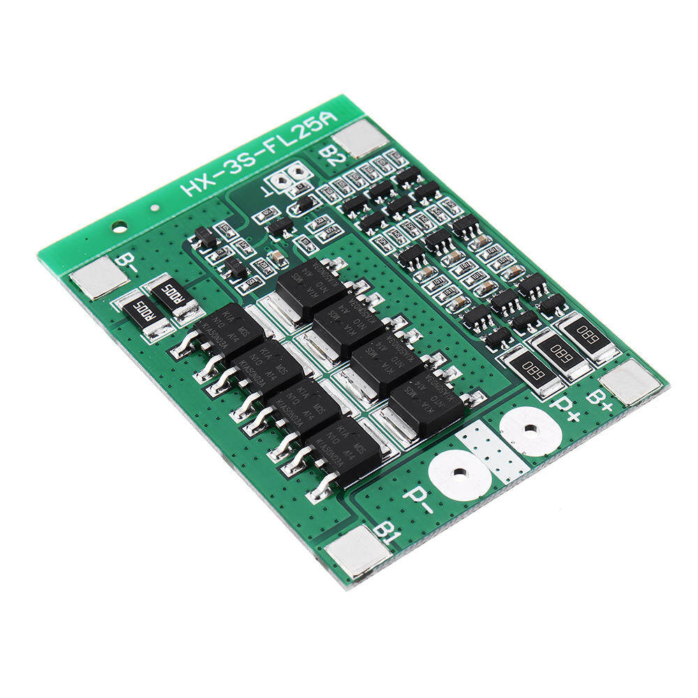 Agoal 3s 12v 25a 18650 lithium battery protection board 11.1v 12.6v high current with balanced circuit over charge discharge short circuit