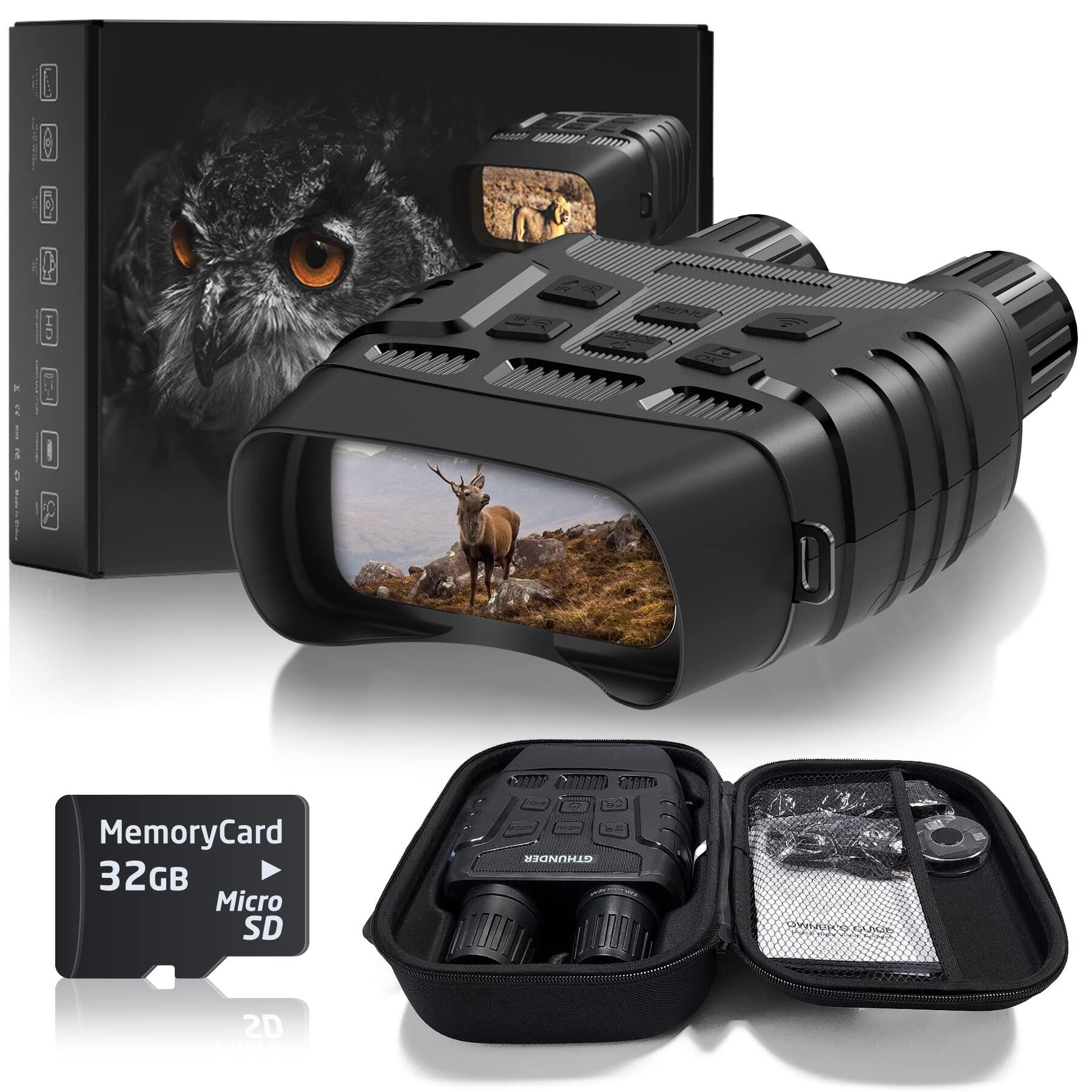 GTHUNDER Digital Night Vision Goggles Binoculars for Total Darkness