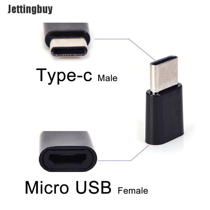 [Jettingbuy] USB-C Micro USB Cái Sang Type-C Đầu Chuyển Đổi Đầu Nối Sạc