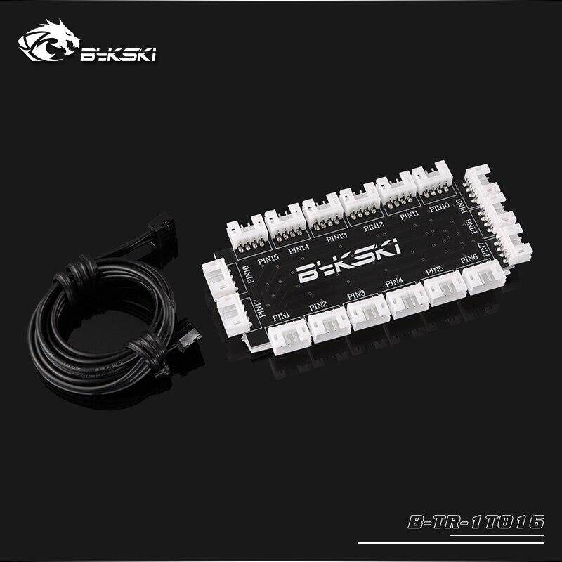 Bykski B-LTJT-X 14mm Rigid Hard Tube Build-in 5v RGB Led Fitting Black