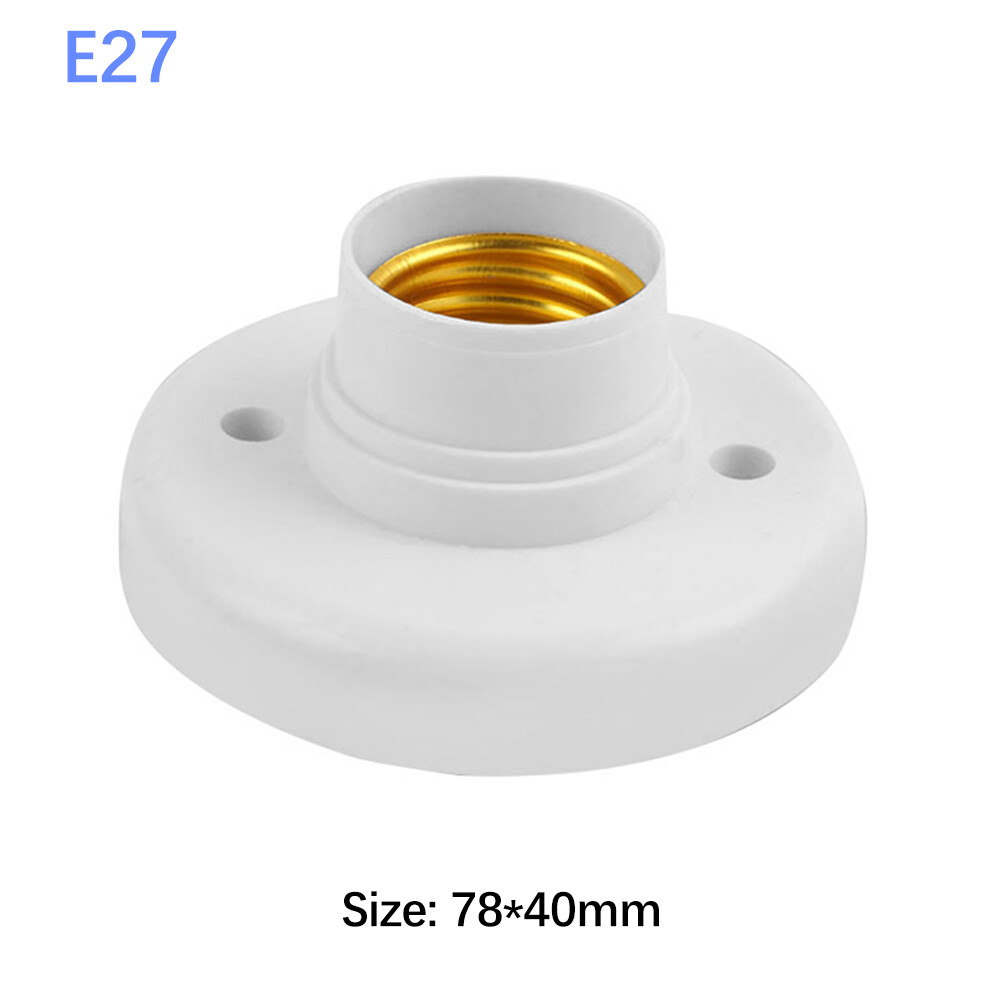 220V E27 nắp vặn ổ cắm đèn LED đui đèn ổ cắm tròn cơ sở Đèn trần bóng đèn sửa chữa cơ sở Đèn cây đui đèn