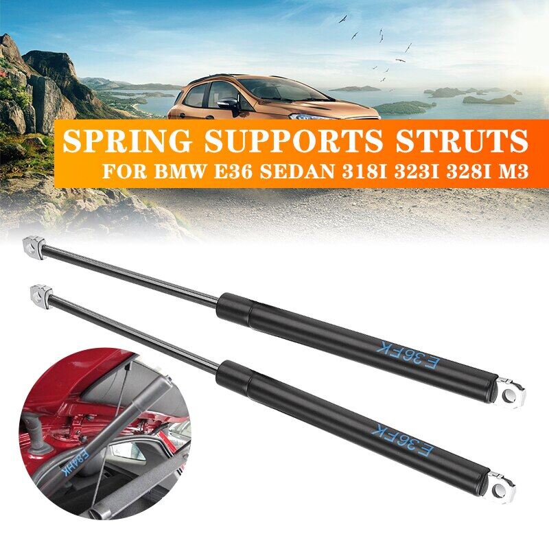 Car struts bars bonnet hood lift supports props rod arm gas springs shock struts for bmw e36 sedan 318i 323i 328i m3