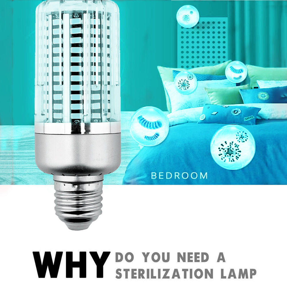 E27 40W 130 LED UV Germicidal Lamp Kill Dust Sterilize Disinfection Light