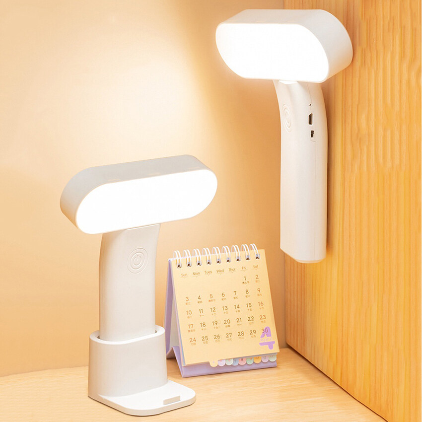 【free Shipping】vimite 3600mah Study Table Lamp Shade Usb Rechargeable 3 