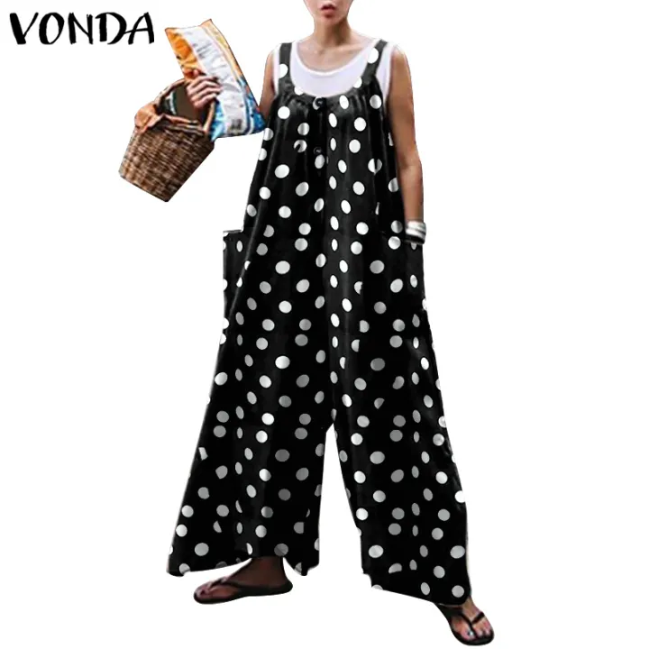 black and white polka dot overalls
