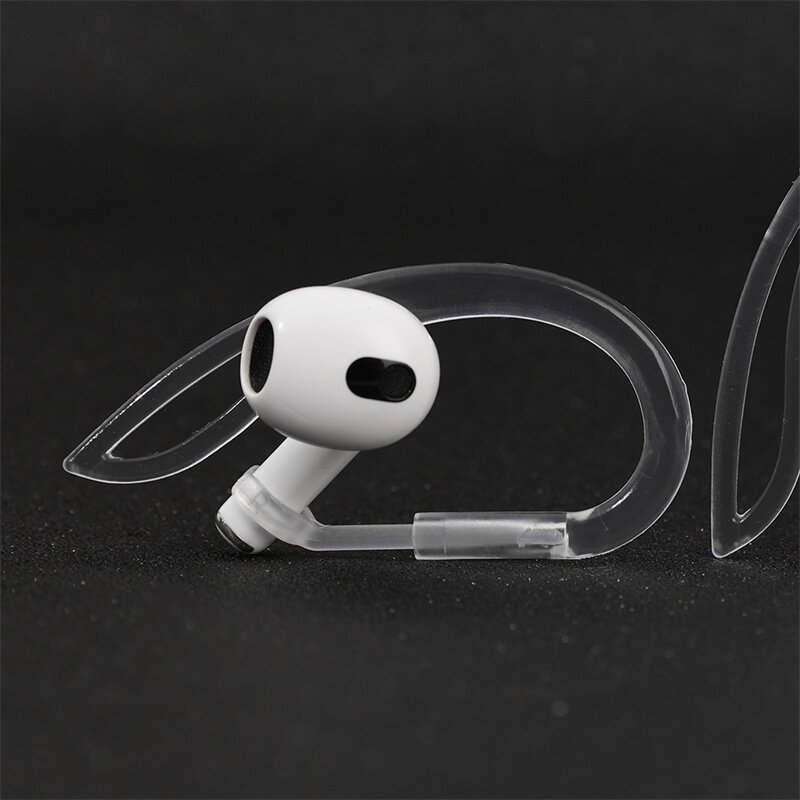 Móc đeo tai mềm trong suốt Tai nghe không dây đồ đựng bảo vệ chống rơi Tương thích với Apple Airpod 1 2 mũ trùm tai