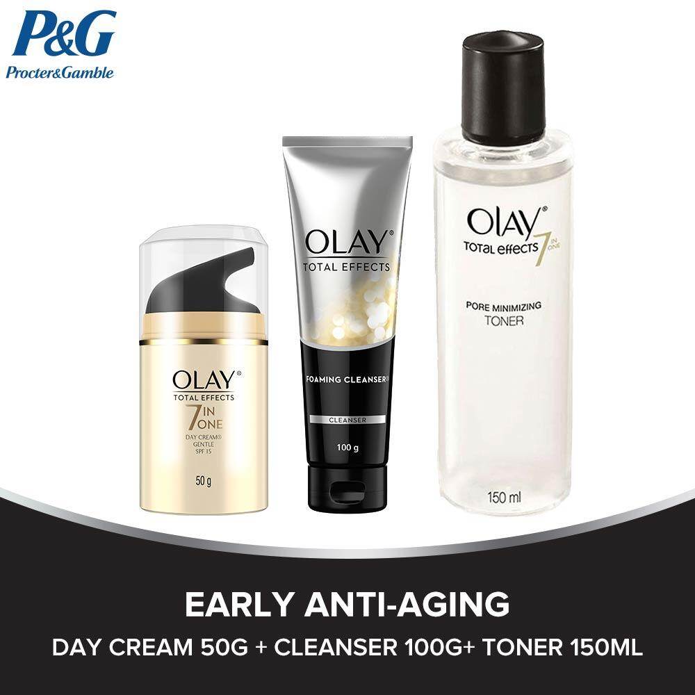 olay total effects foaming cleanser 100g