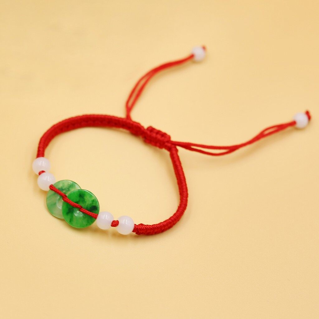 Vòng tay handmade ngọc bích bình an - ancarat - vt30