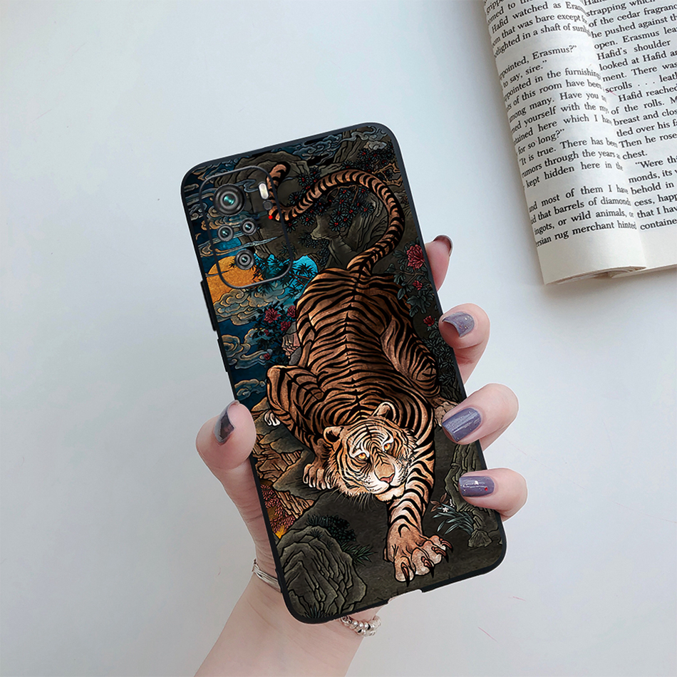 Ốp Lưng Cho Xiaomi Redmi Note 10 Ốp Lưng Hình Rắn Rồng Note 10S Note 10 Pro Max Ốp Điện Thoại TPU Mềm