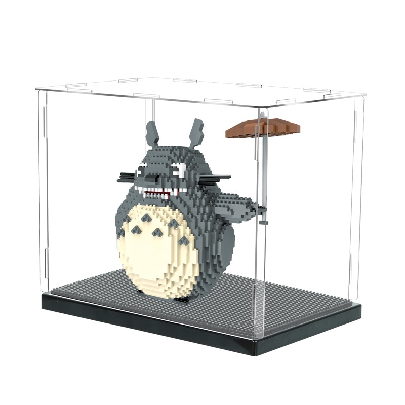 HC Magic Acrylic Action figures Transparent Display Case Mini Base Dustproof Toy 3D Assembly Model Collection Show Box