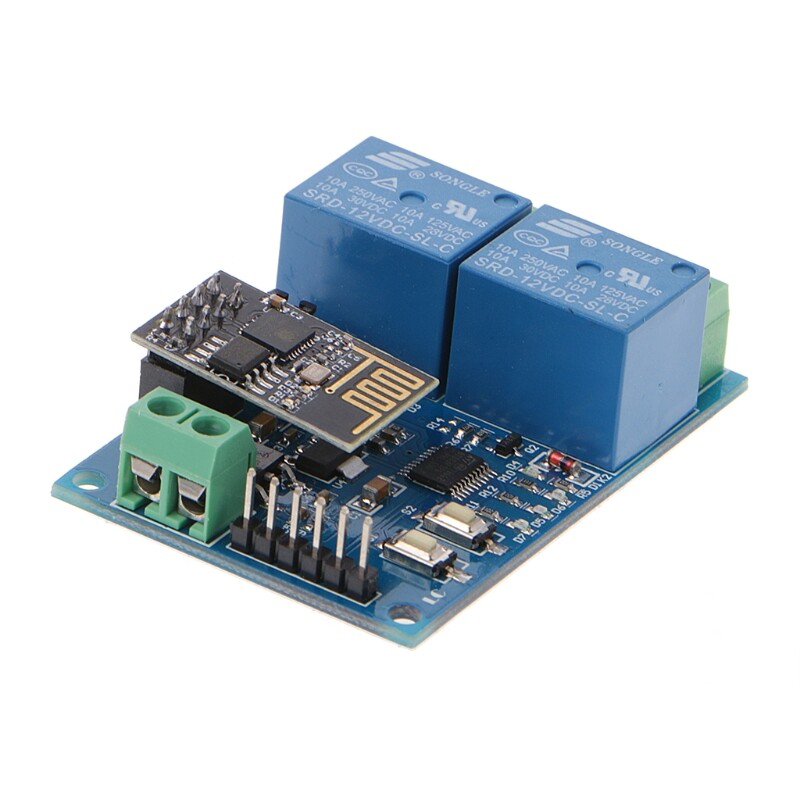 Mô-đun Rơle WIFI, Bộ Điều Khiển Ứng Dụng ESP8266 IOT, 2-Kênh Dành Cho Nhà Thông Minh 12V