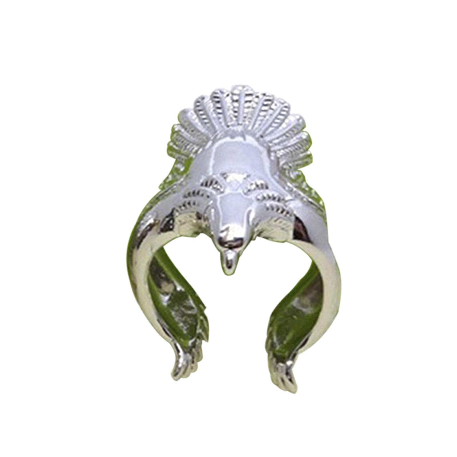 Dressy Code Ring Vintage Eagle Shape Silver Plated Men Fashion Ring