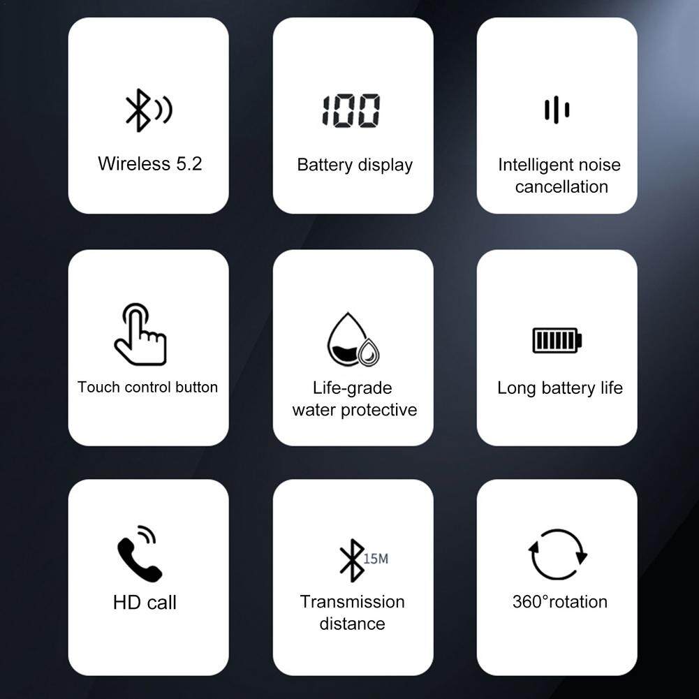 VTUOGE Tai Nghe Bluetooth Không Dây Có Mic Tai Nghe Giảm Ồn Âm Thanh Nổi Tai Nghe Không Dây Tai Nghe Bluetooth Rảnh Tay Công Sở Cho iPhone Huawei Oppo Xiaomi Samsung Vivo Điện Thoại Di Động