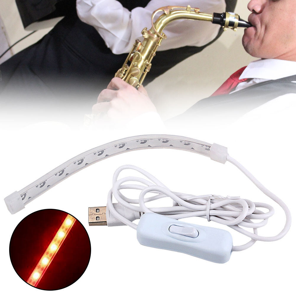 Honrane Saxophone Flute USB LED Leak Detection Light Tester Lamp Woodwind Repair Tool