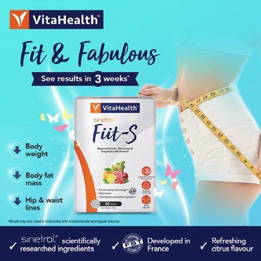 Vitahealth Fiit S 30 Extra 4 Sachets Weight Management Expiry Sep 2022 Star Product Lazada