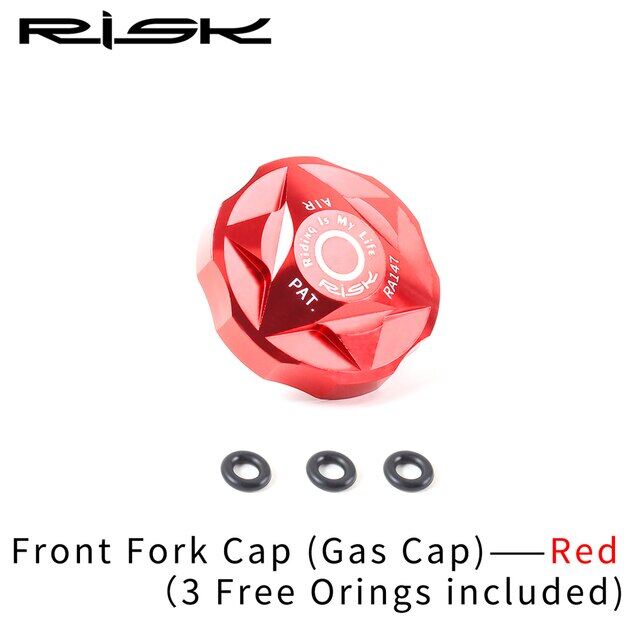 RISK Bicycle Shock Absorber Front Fork Shoulder Cover Aluminum Alloy Air Chamber Cover Shoulder Control Cover Air Fork Dust Cove
