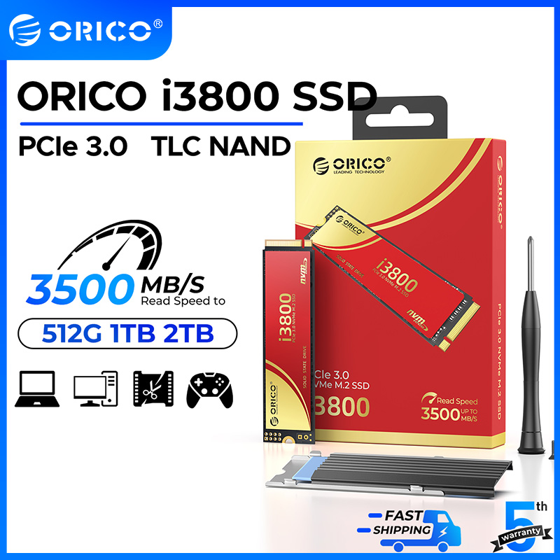ORICO NVMe PCle 3.0 SSD Read Speed 3600MB/S Faster Loading Higher