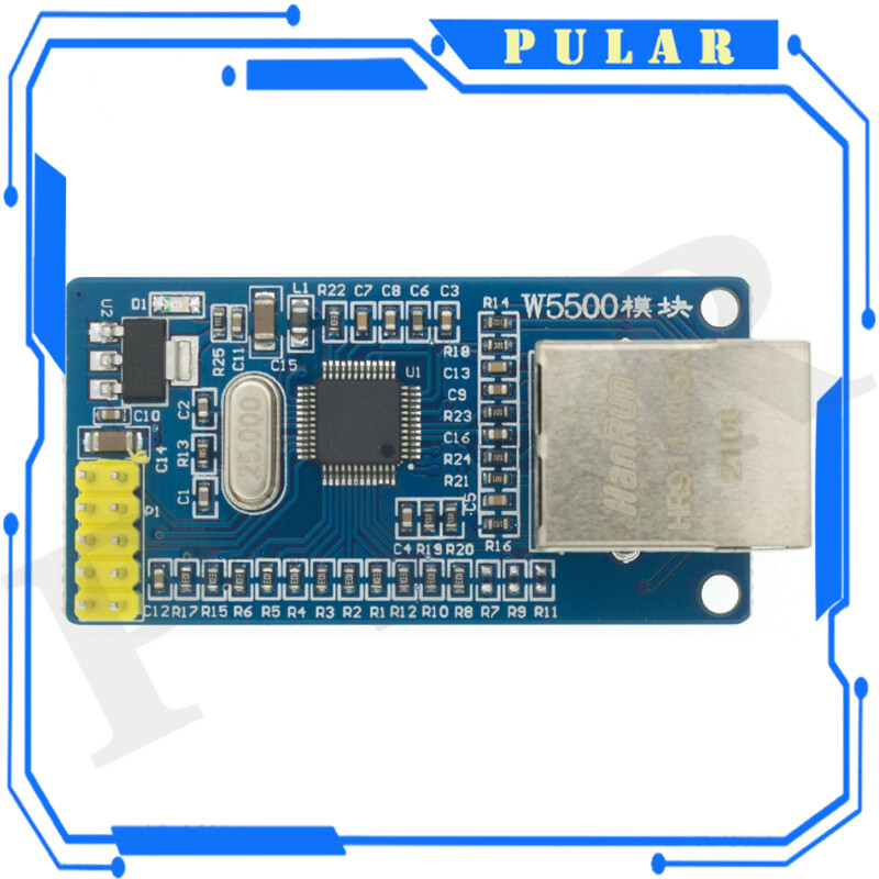 Usr-es1 w5500 ethernet network module hardware spi to lan/ ethernet tcp / ip 51 / stm32 microcontroller program over w5100