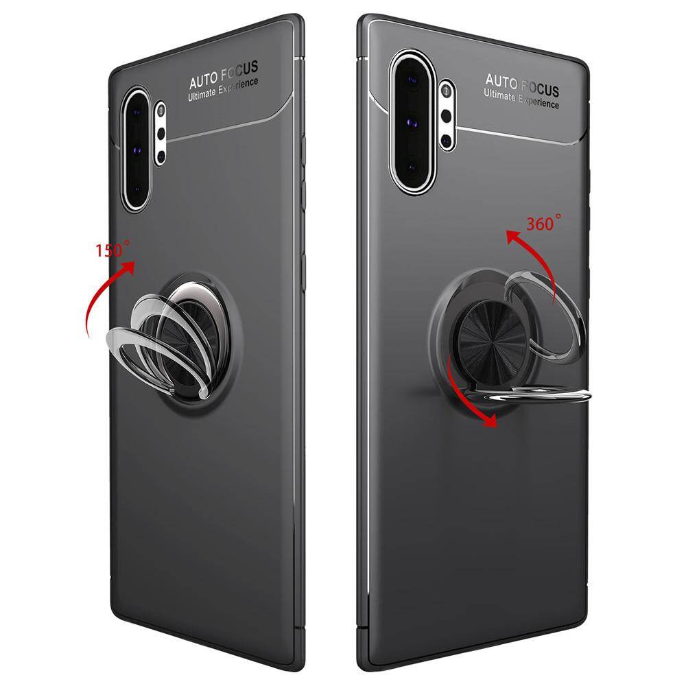 Lenuo Ring Stand Case for Samsung Galaxy Note 10+ and Note 10 Plus 5G - Finger Ring Holder Casing Mix Color Bracket All-in-one Back Cover Cases