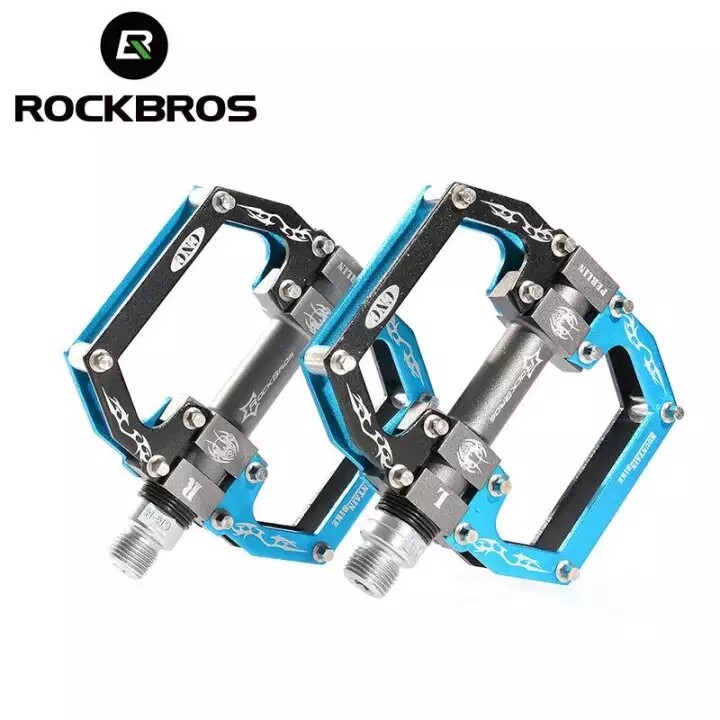 ROCKBROS MTB Ultralight Bike Bicycle Pedal Mountain Road Bike Pedal Aluminum Alloy Hollow Pedals Bike Cycling Parts Accessories