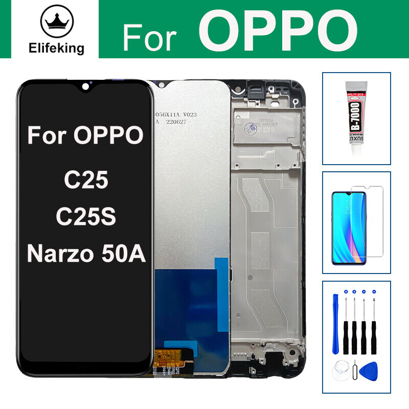 Original LCD For OPPO Realme C25/C25S/Narzo 50A RMX3191 RMX3197 RMX3430 Display Touch Screen Digitizer Assembly Replacement