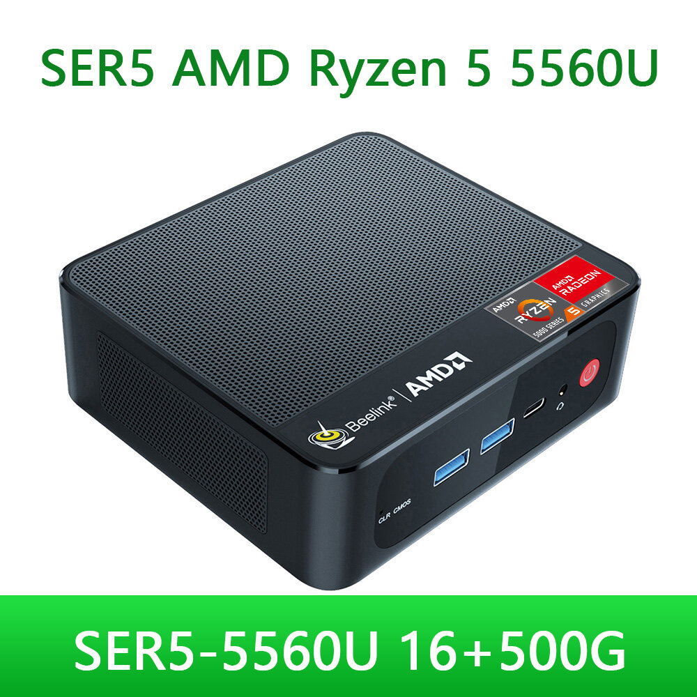 Beelink ser5 max ryzen 7 5800h tdp 54w mini pc win 11 pro amd ddr4 ram