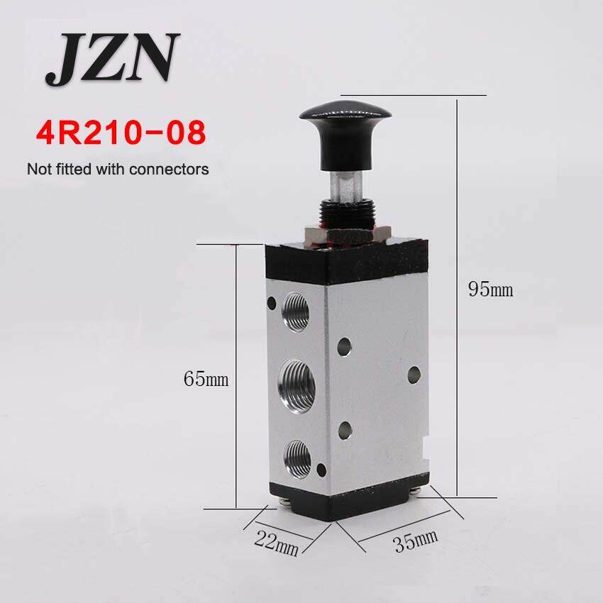 1PC Pull the valve mechanical valve pneumatic switch two three-way 5 pass 4R210-08 control cylinder valve AA