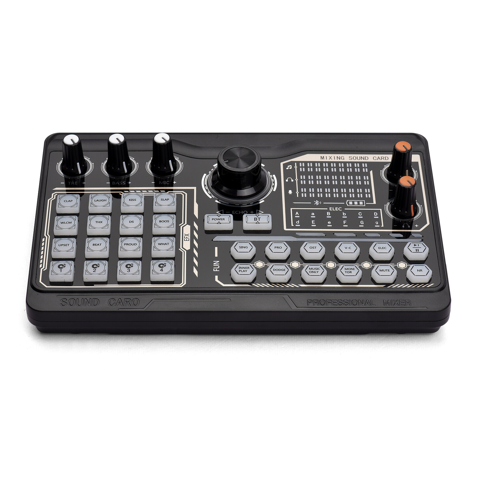 Sound Card Audio Mixer Sound Board Console Desk System Interface 4