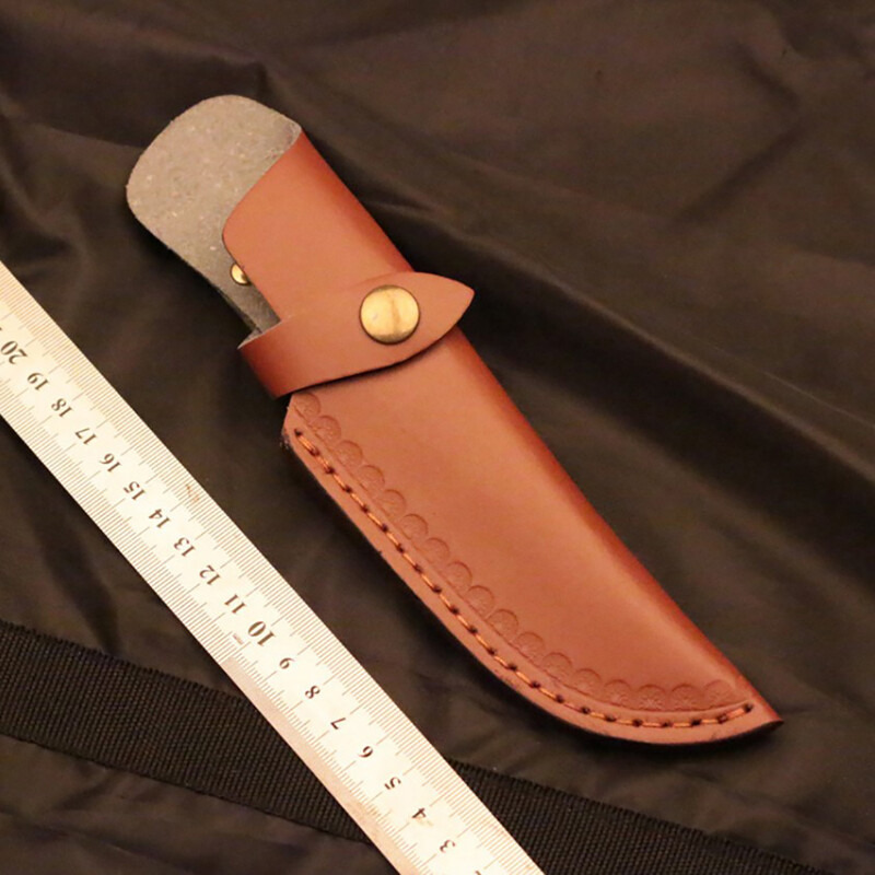 🥪 LECHU🍟 22cm Knife Sheath Leather Sheath With Waist Belt Buckle Knife Cover Leather Belt