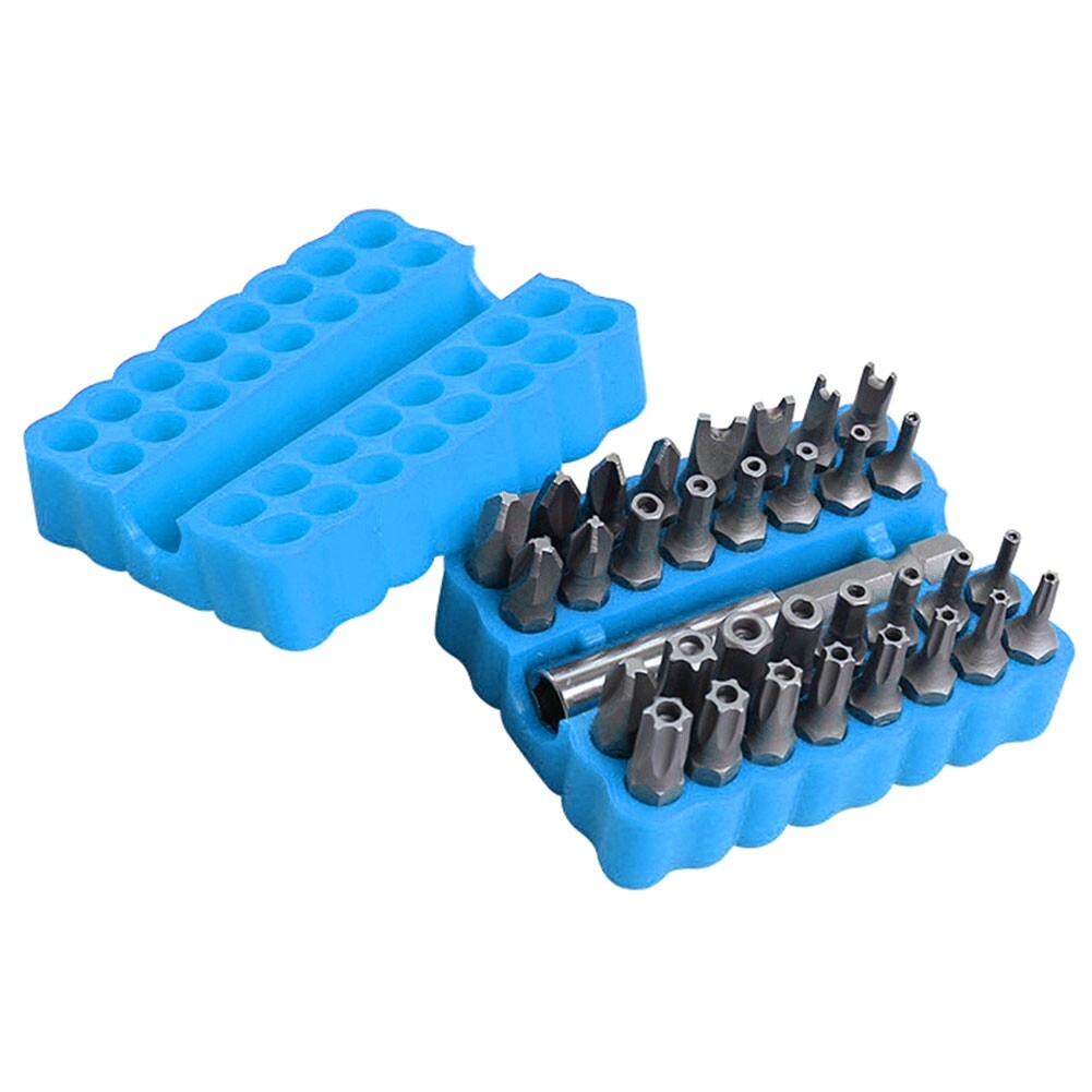 33Pcs Hollow/Solid Tips Electric Screwdriver Torx Spanner Security Bit Head Set