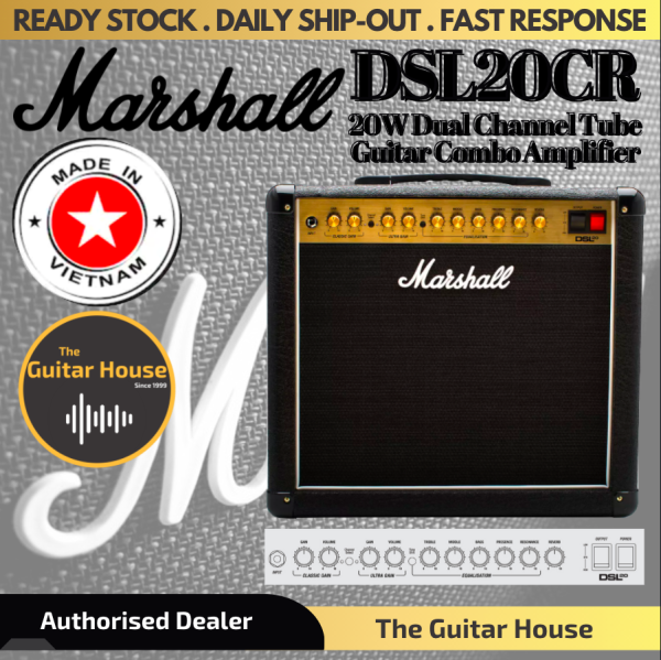 Marshall DSL20CR 20W Dual Channel Tube Guitar Combo Amplifier Malaysia