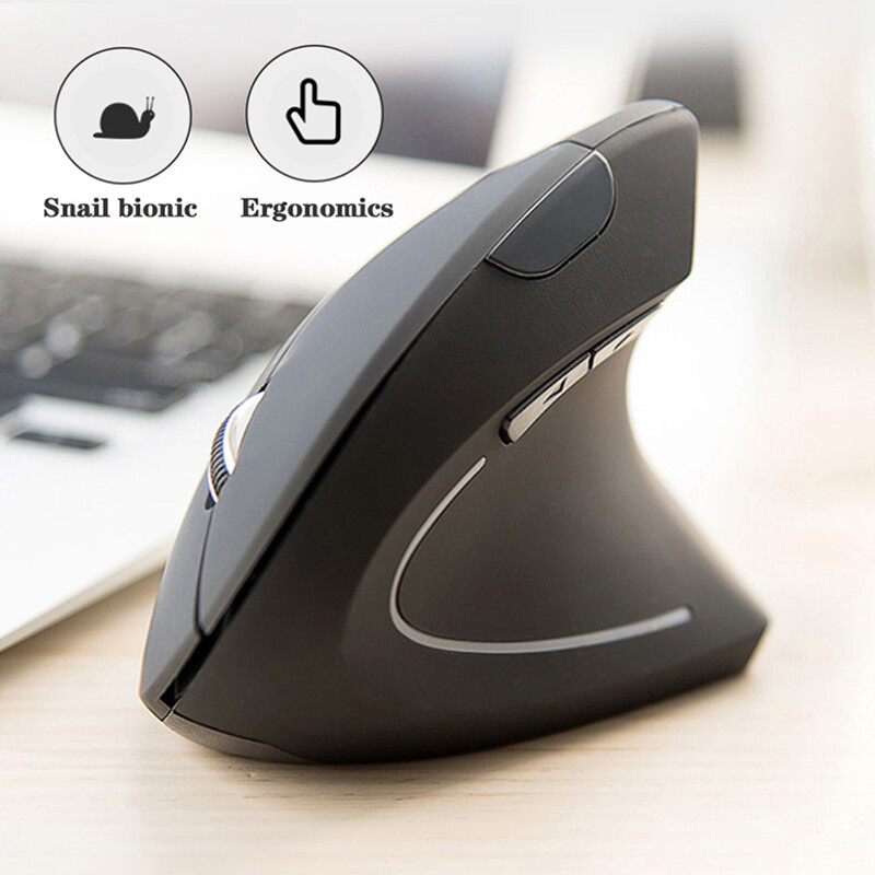 Wireless Mouse PC&Game Ergonomic Design Vertical 1600DPI Optical—Battery version
