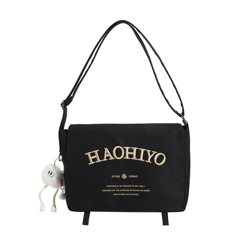 JIVIVIL ladies messenger bag Japanese style canvas tote bag large capacity canvas bag