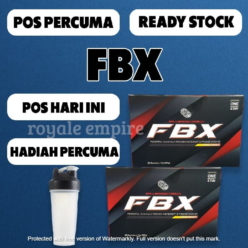 [ORIGINAL HQ] FBX FAT BURNER XTREME FREE SHAKER👍 Lazada
