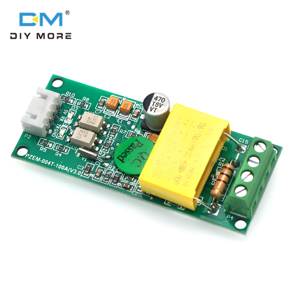 diymore Mô-đun Kiểm Tra Dòng Điện Và Điện Áp Đa Chức Năng AC 100A Không Có Vỏ Và Có CT Đóng Mở Chủ Yếu Được Sử Dụng Để Đo Tần Số Dòng Điện Áp Xoay Chiều, V. V.