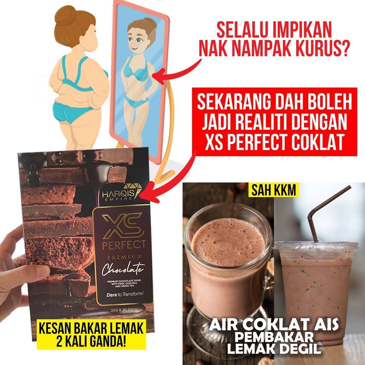 Air Coklat Ais Hybrid Art