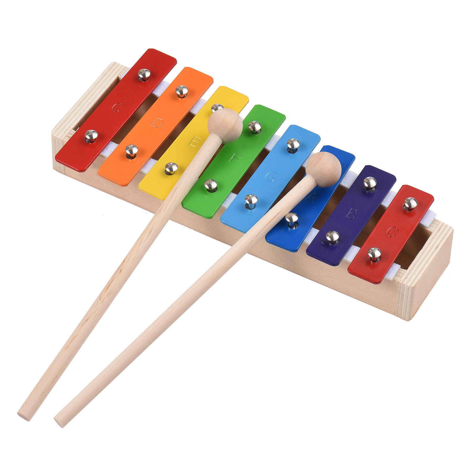 Đàn Xylophone Kích Thước Nhỏ Gọn 8 Phím Glockenspiel Với Vồ Gỗ Bộ Gõ Nhạc