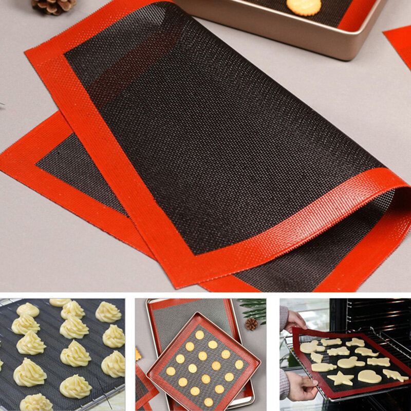Silicone Baking Mat Non-Stick Oven Sheet Liner Bakery Tool For Cookie /Bread/ Macaroon Steaming Mesh Pad Kitchen Bakeware Accessories