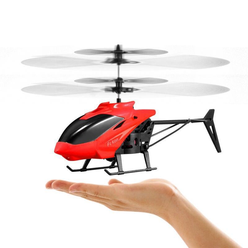 Hand Induction Remote Control Helicopter With Light Kid Toy Cool Boy Gift