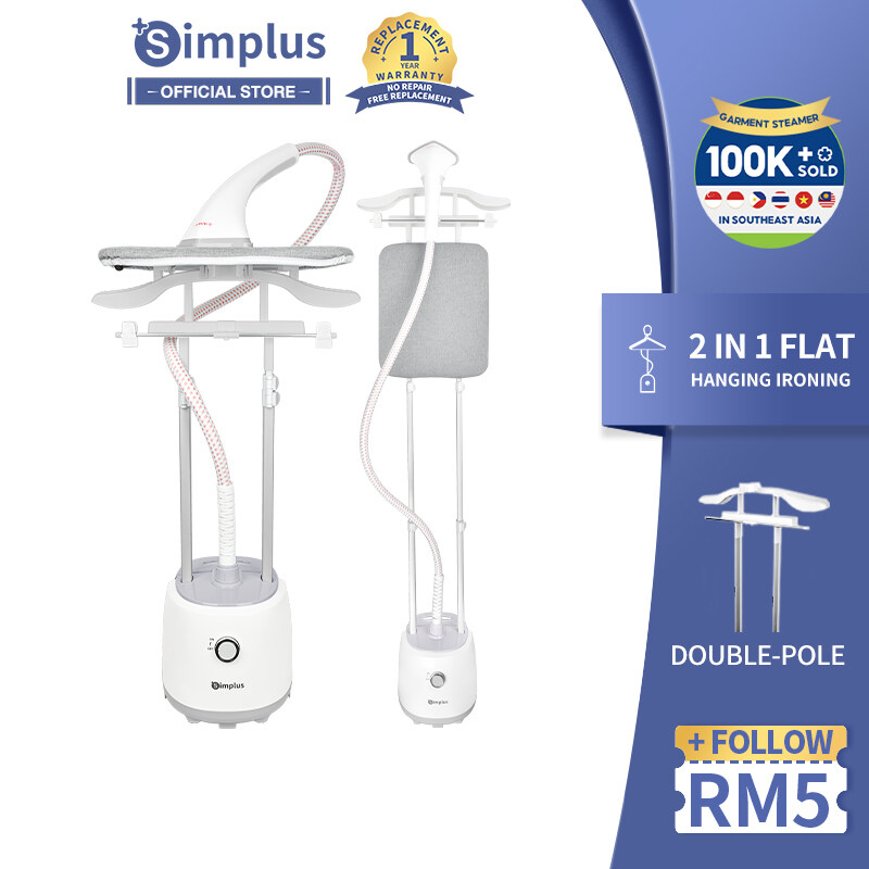 Simplus Iron Steam Steamer Iron Garment Steamer 1800W Stainless Steel