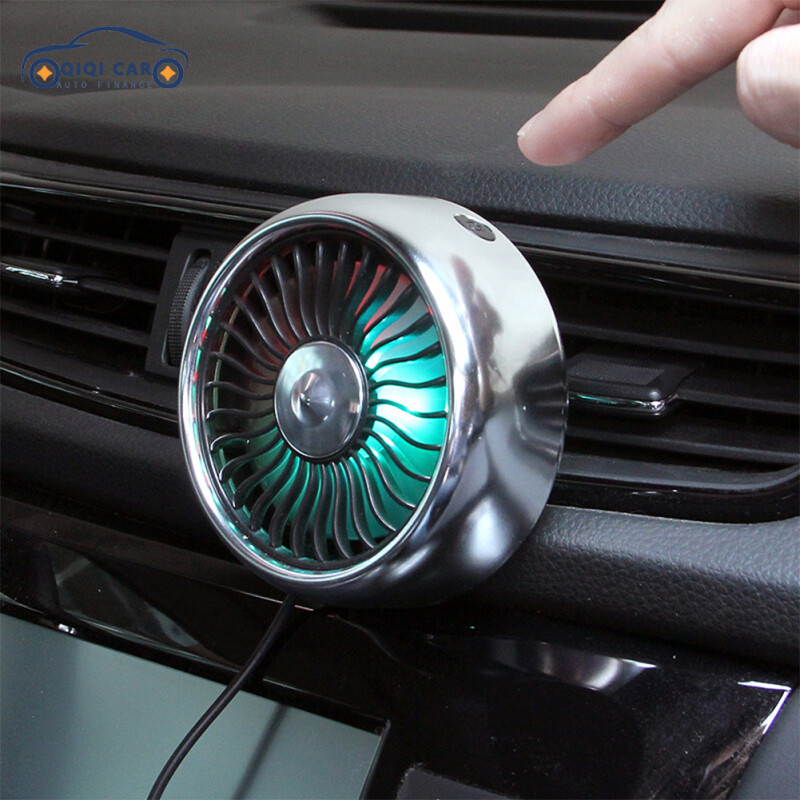 12V Electric Car Fan 360 Degree Rotatable Car Auto Cooling Air Circulator Fan