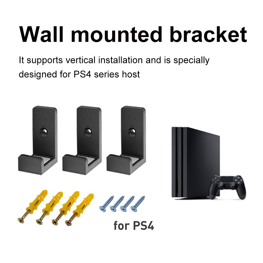 Sell Well【HOT 】Game Console Host Wall Bracket Storage Rack for PS4/PS4 Pro/PS4 Slim Accessory