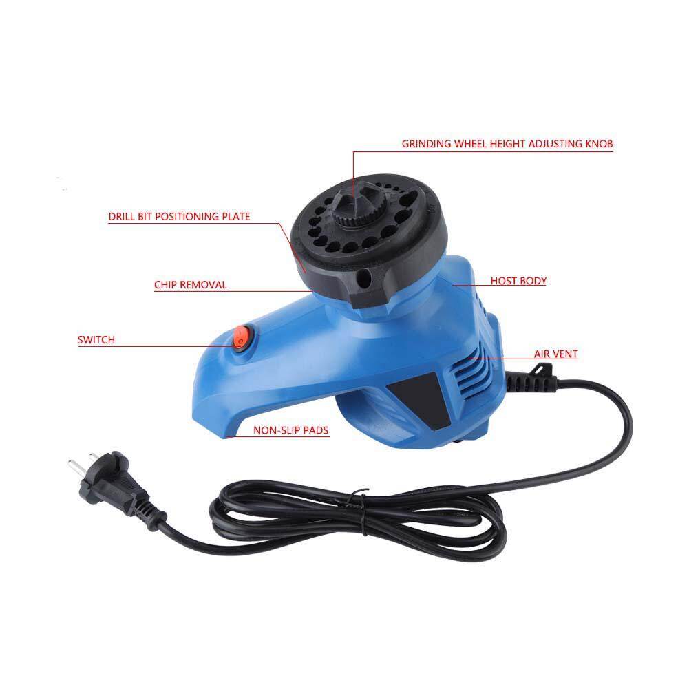 Electric Drill Bit Sharpener Twist Drill Grinding Machine Drill Grinder 220V EU plug