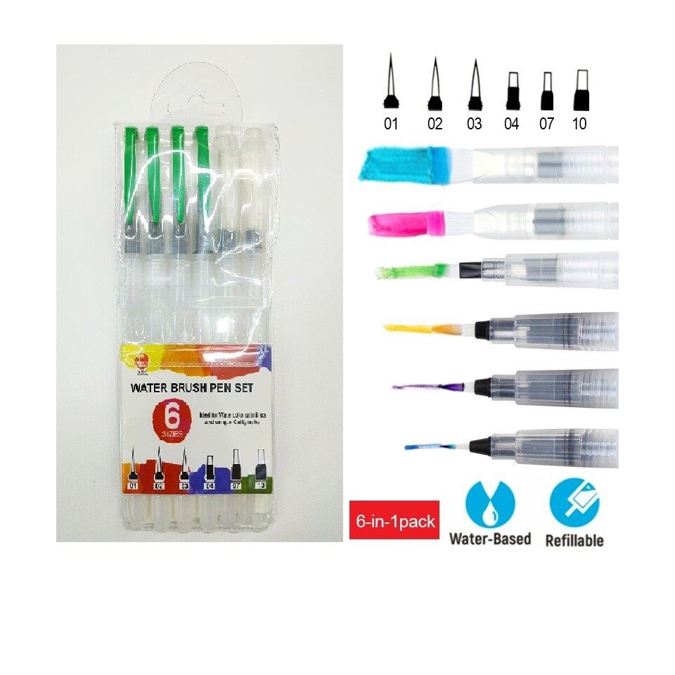 Cọ Nước Bộ 6 Cây WP-06 (Water Brush Pen Set)