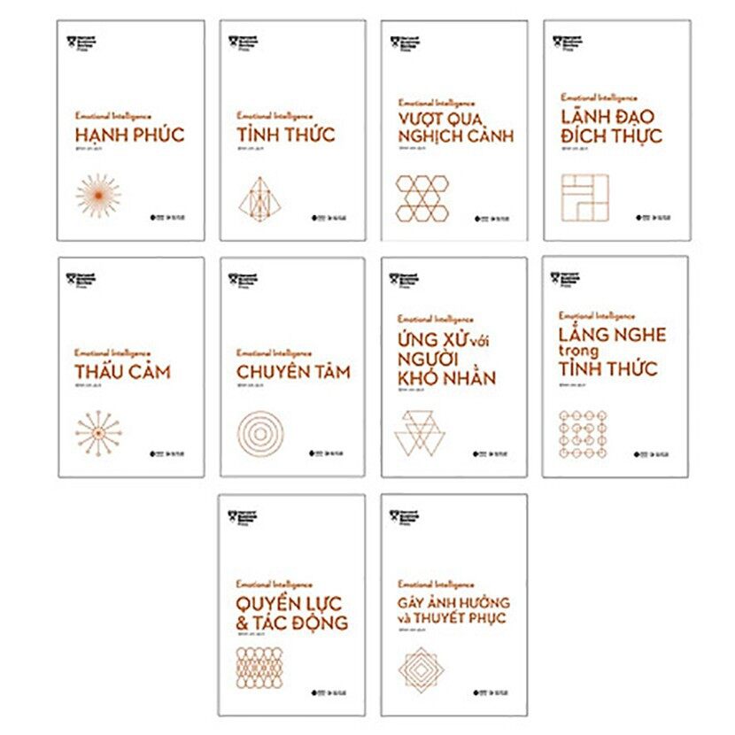 Sách - (Bộ 10 Cuốn) Hbr Trí Tuệ Xúc Cảm – Emotional Intelligence [Alphabooks]