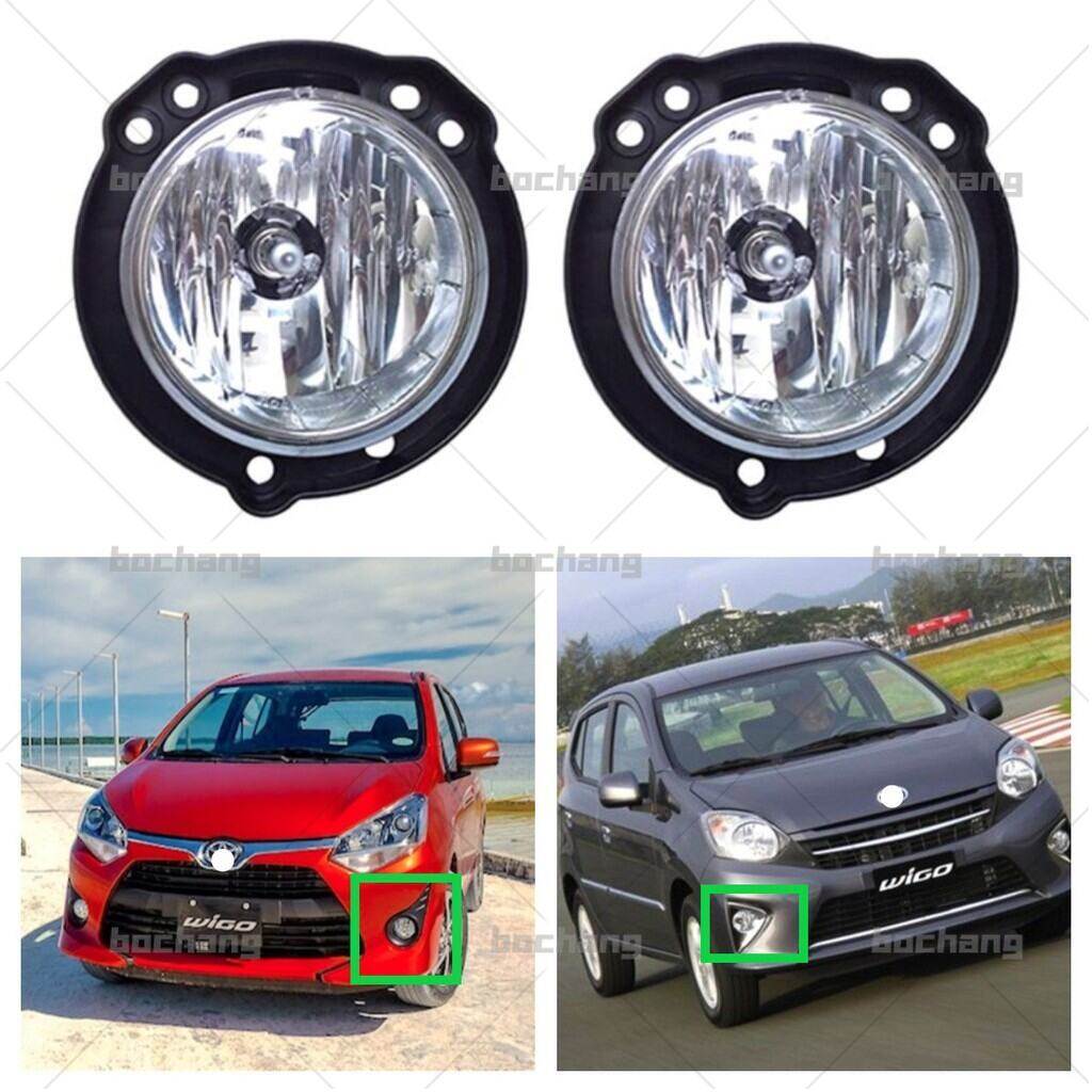 Fog lamp fog light front bumper lamp for toyota wigo 2012 2013 2014 2015 2016 2017 2018 2019 2020 2021