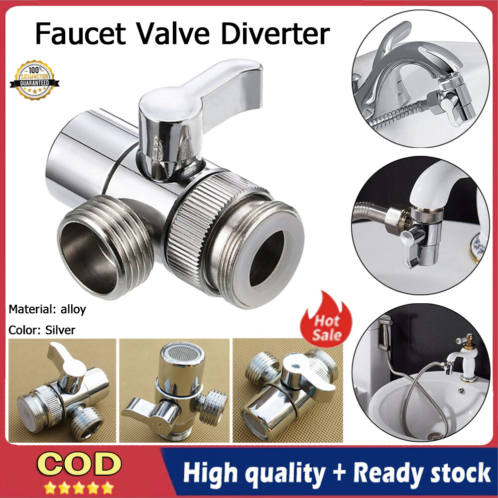 Faucet Valve Diverter Sink Valve Water Tap Faucet Splitter Adapter Home Bathroom Kitchen