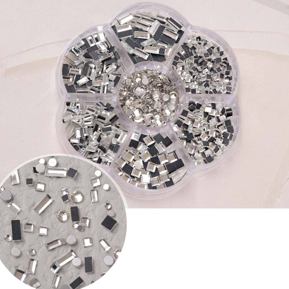 NSONLA Shiny Delicate Pearl Bear Bow Love 3D Nail Art Decorations Manicure Accessories DIY Nail Art Jewelry Nail Rhinestones